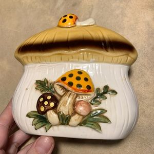 Vintage Sears Merry Mushroom Napkin Holder 1983